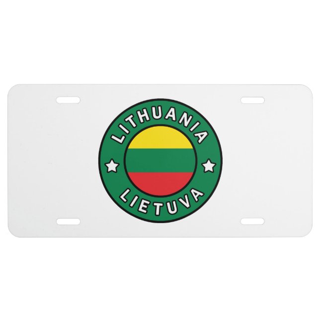 Lithuania Lietuva License Plate (Front)