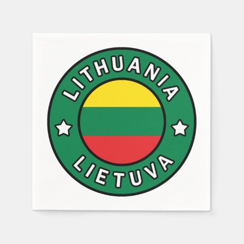 Lithuania Lietuva Napkins