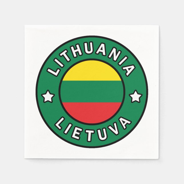 Lithuania Lietuva Napkins (Front)