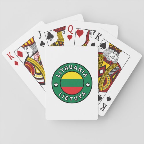 Lithuania Lietuva Poker Cards