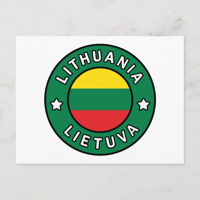 Lithuania Lietuva Postcard (Front)