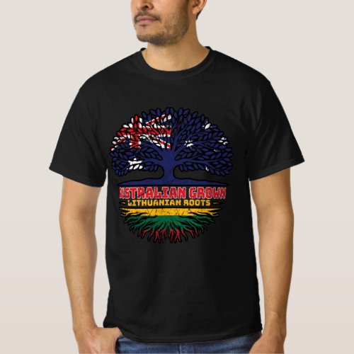 Lithuania Lithuanian Australian Australia Tree T_Shirt