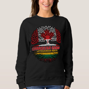 Lithuania Lithuanian Canadian Canada Tree Roots Sweatshirt