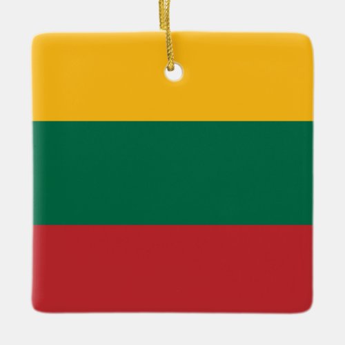 Lithuania Lithuanian Flag Ceramic Ornament