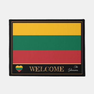 Lithuania & Lithuanian Flag house /sports Welcome Doormat