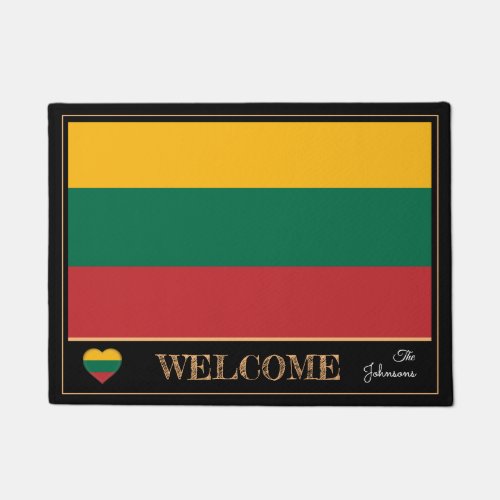 Lithuania  Lithuanian Flag house sports Welcome Doormat