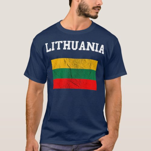 Lithuania Lithuanian Flag Lietuva Pride Roots T_Shirt