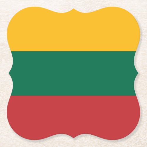 Lithuania Lithuanian Flag Paper Coaster