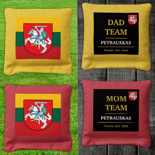 Lithuania & Lithuanian Flag personalized / Family Cornhole Bags