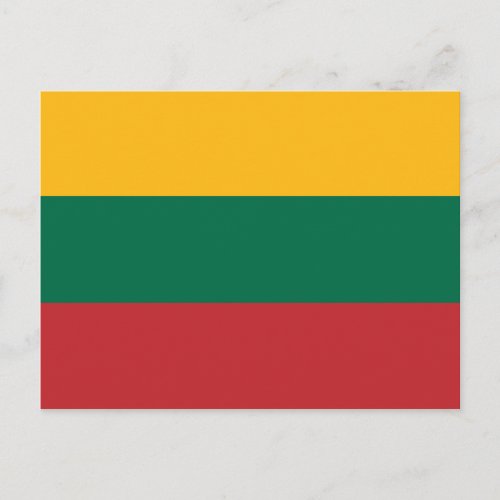 Lithuania Lithuanian Flag Postcard