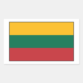 Lithuania  - Lithuanian Flag Rectangular Sticker
