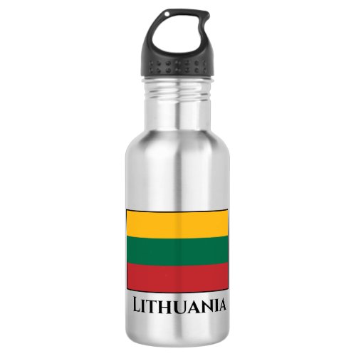 Lithuania Lithuanian Flag Stainless Steel Water Bottle