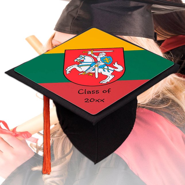 Lithuania & Lithuanian Flag - Students /University Graduation Cap Topper (Creator Uploaded)