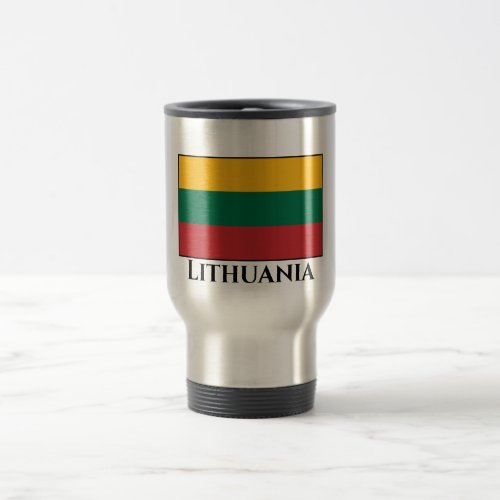 Lithuania Lithuanian Flag Travel Mug
