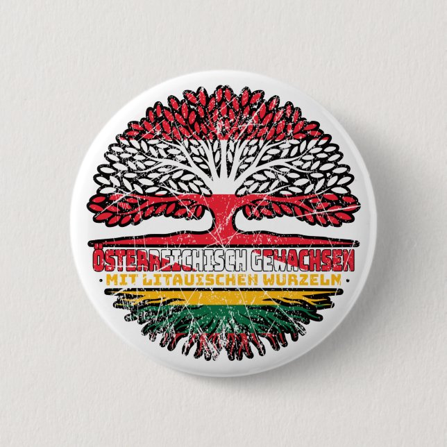 Lithuania Lithuanian Österreichische Baum Button (Front)