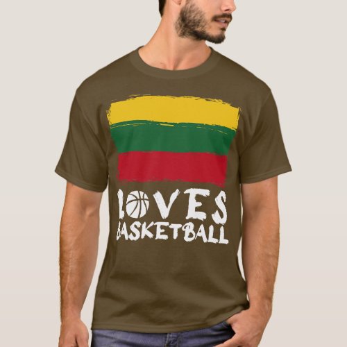 Lithuania Loves Basketball T_Shirt