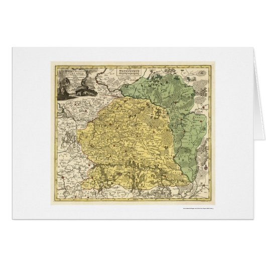 Lithuania Map 1750 Cards (Front Horizontal)