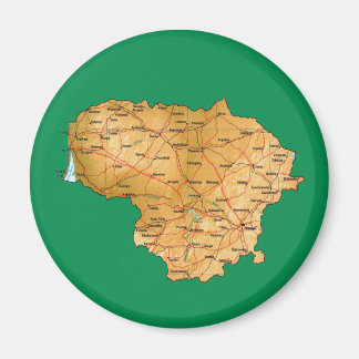 Lithuania Map Magnet