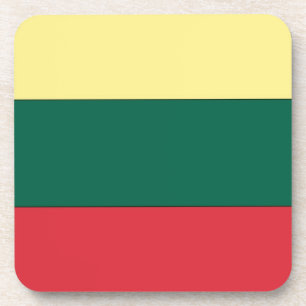 Lithuania National Flag Beverage Coaster