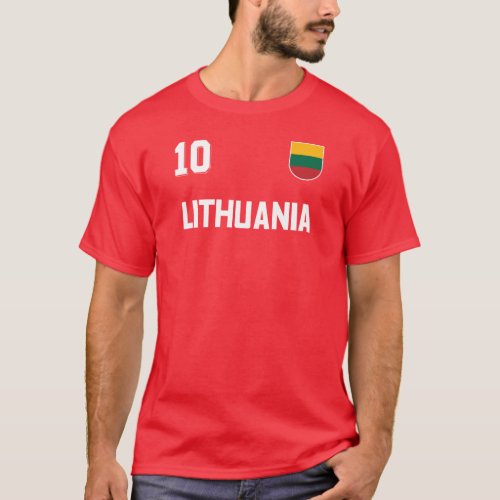 Lithuania National Football Team Soccer Retro T_Shirt