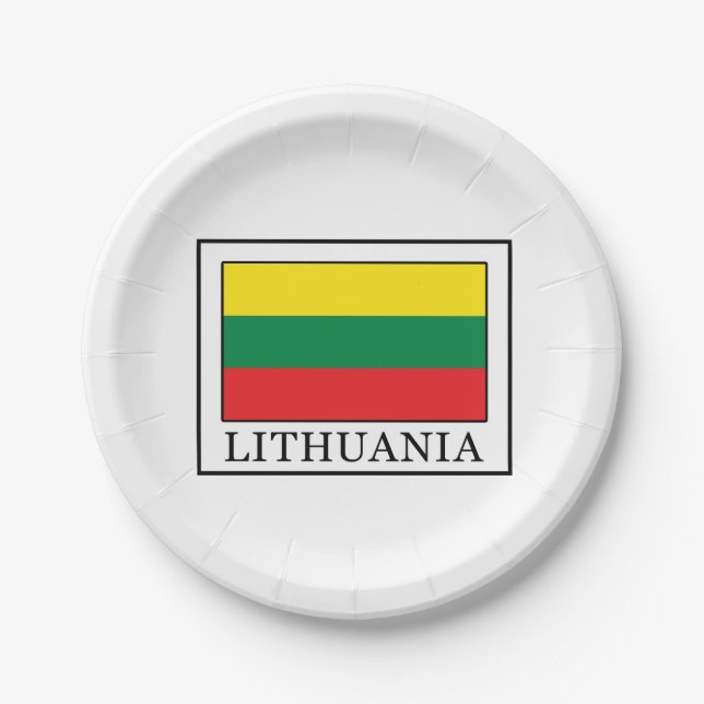 Lithuania Paper Plates (Front)