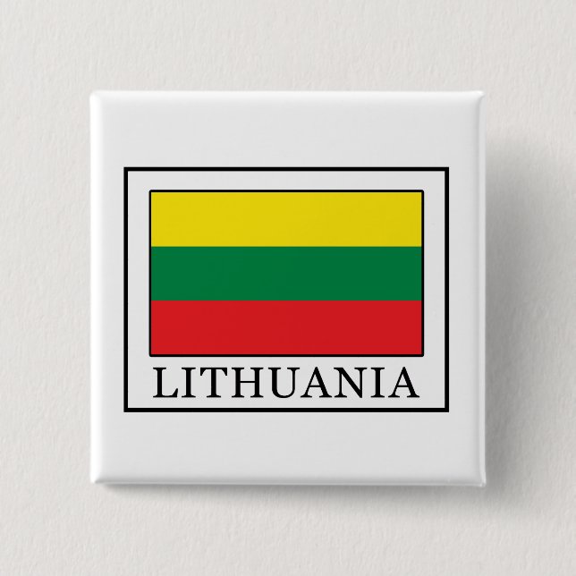 Lithuania Pinback Button (Front)