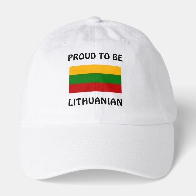 Lithuania: Proud to be Lithuanian Hat (Front)