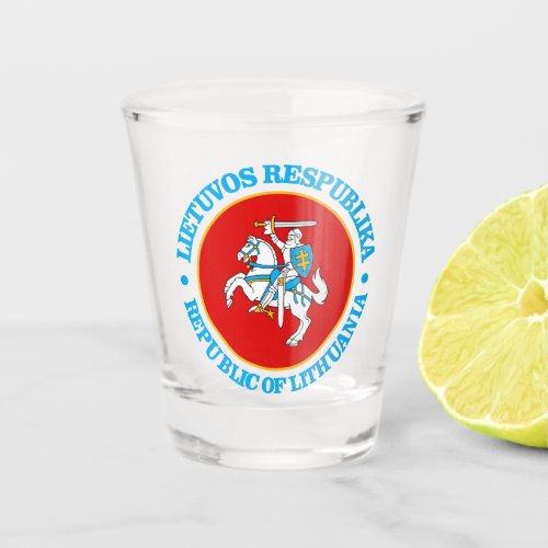 Lithuania rd shot glass