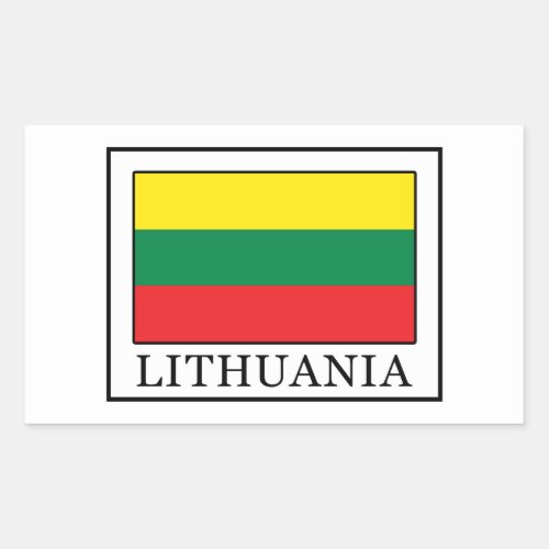 Lithuania Rectangular Sticker