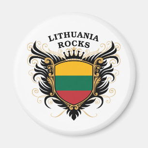 Lithuania Rocks Magnet