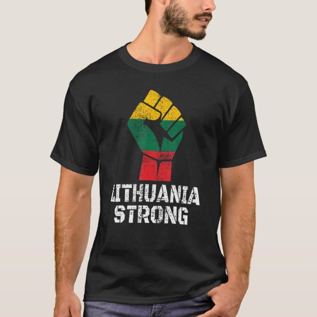 Lithuania Support Lithuanian Flag Men Women 1 T-Shirt (Front)