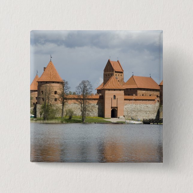 Lithuania, Trakai. Island Castle 2 Button (Front)