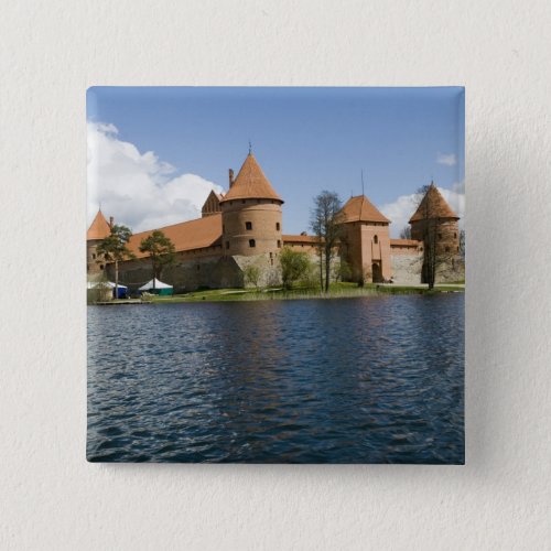 Lithuania Trakai Island Castle 3 Pinback Button