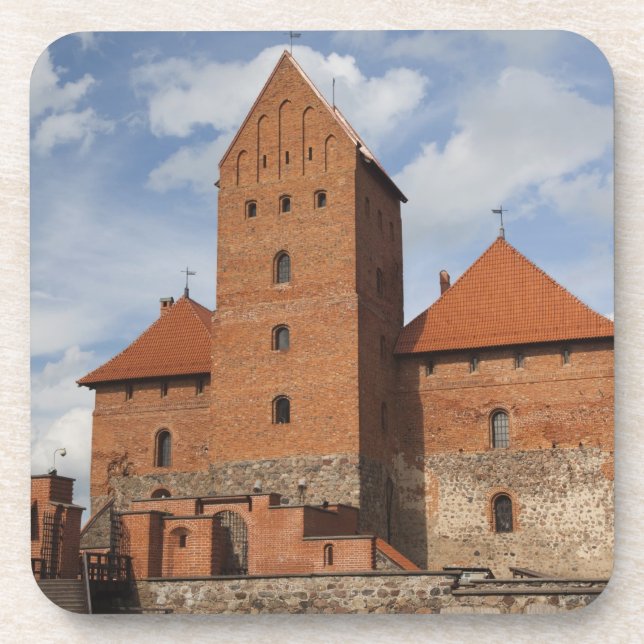 Lithuania, Trakai, Trakai Historical National 3 Drink Coaster (Front)