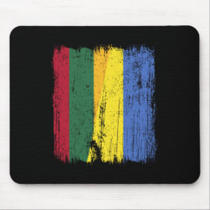 Lithuania Ukraine Half Flag Lithuanian Ukrainian H Mouse Pad