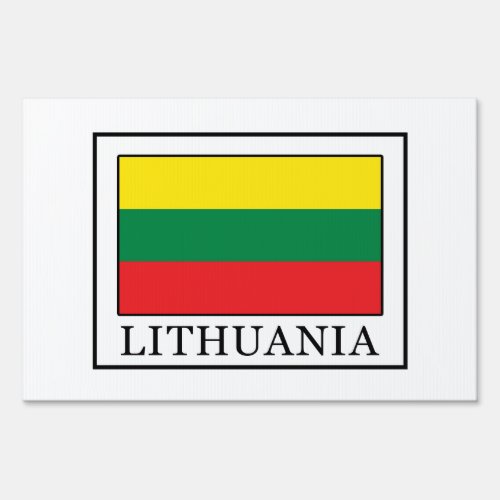 Lithuania Yard Sign