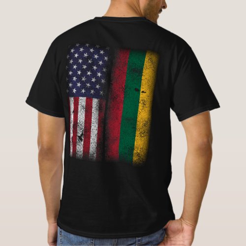 Lithuanian American Flag Lithuania Lietuva T_Shirt