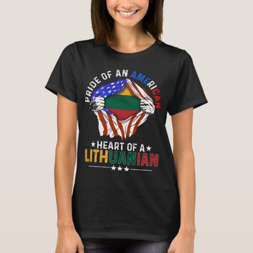 Lithuanian American Foreign Lithuania Flag T_Shirt