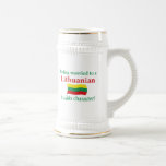 Lithuanian Builds Character Beer Stein at Zazzle