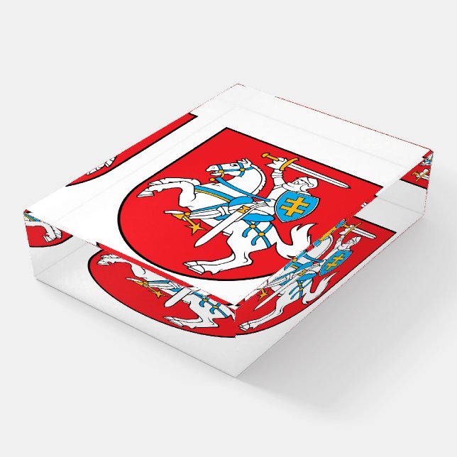 Lithuanian Coat of Arms, Vytis Paperweight (Angled)