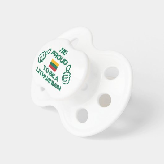 LITHUANIAN Design Pacifier (Front Right)