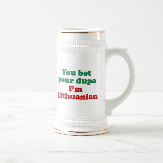 Lithuanian Dupa 2 Beer Stein (Right)