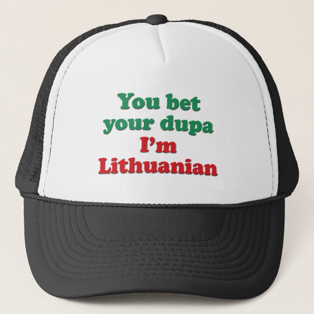 Lithuanian Dupa 2 Trucker Hat (Front)
