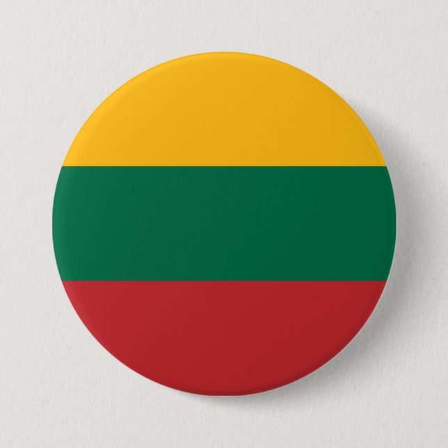 Lithuanian Flag Button (Front)