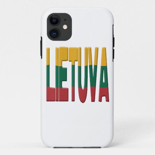 Lithuanian flag iPhone 11 case