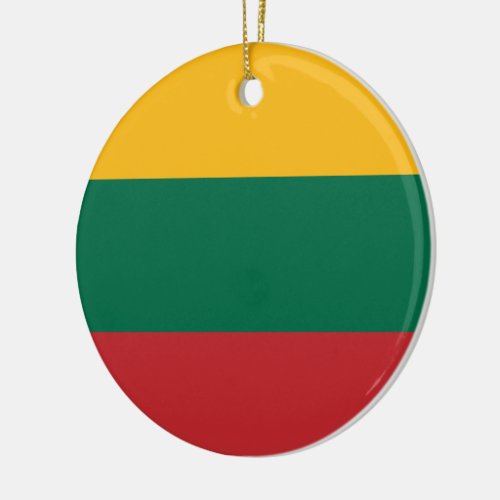 Lithuanian Flag Ceramic Ornament