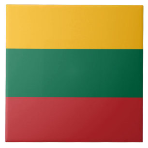 Lithuanian Flag Ceramic Tile