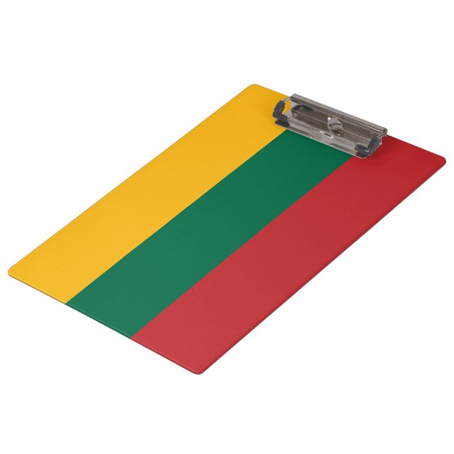 Lithuanian Flag Clipboard (Angled)