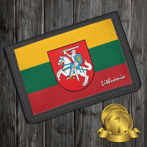 Lithuanian flag fashion Lithuania patriots sport Trifold Wallet