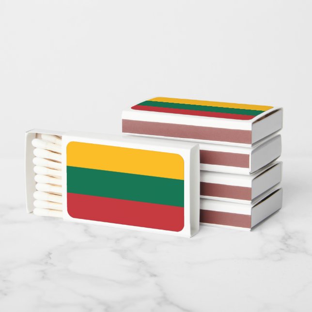 Lithuanian Flag, Flag of Lithuania Matchboxes (Stacked)